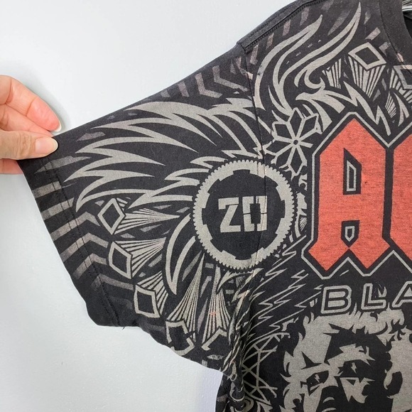 Ac/dc 2008 Black Ice Tour Band Concert Graphic T-Shirt Unisex Size M Rock - Picture 4 of 15